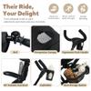 TODEFULL Folding Kids Tricycle, 8 in 1 Toddler Trike W/Removable & 1 Step Brake, Adjustable Canopy, Parent Handle, 5-Piont Harness, Toddler Bike Tricycle for Kids 1-6 Years, Storage Basket, Black view 4