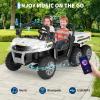 24V Kids Ride on Dump Truck  2-Seater 4WD 6-Wheel Electric Car with Parent Remote Control, Bluetooth Music & Dump Bed, ASTM/CPSIA Certified for Ages 4-12 view 1