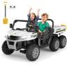 24V Kids Ride on Dump Truck  2-Seater 4WD 6-Wheel Electric Car with Parent Remote Control, Bluetooth Music & Dump Bed, ASTM/CPSIA Certified for Ages 4-12 view 2