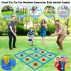 Giant Tic Tac Toe Bean Bag Toss Outdoor Games for Kids Adults Family-4X4FT Large Lawn Yard Carnival Field Day Games, Beach Backyard Camping Outside Family Reunion Birthday Party Fun Outdoor Games view 3