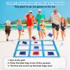 Giant Tic Tac Toe Bean Bag Toss Outdoor Games for Kids Adults Family-4X4FT Large Lawn Yard Carnival Field Day Games, Beach Backyard Camping Outside Family Reunion Birthday Party Fun Outdoor Games view 4
