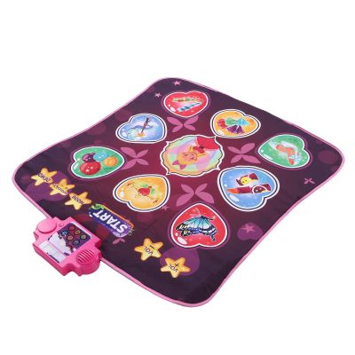 ZAICOLER Dance Mat Toy, 9 Key Wireless Dance Pad Anti Slip Music Game Mat for Kids Adults, with Foldable Design for Indoor Outdoor Use, 40.55x34.65in (Pink)