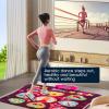 ZAICOLER Dance Mat Toy, 9 Key Wireless Dance Pad Anti Slip Music Game Mat for Kids Adults, with Foldable Design for Indoor Outdoor Use, 40.55x34.65in (Pink) view 4