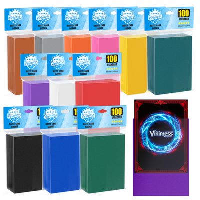 1200 Pack MTG Card Sleeves, Sturdy Matte Trading Card Sleeves with Clear Front & Textured Back, Tear Resistant Card Protectors Sleeve for Trading Cards, MTG, TCG, Sports, Game Cards (12 Colors)