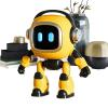 AI Robot Toy  ABS Desktop Size | Intelligent Conversational Companion with Voice Interaction Knowledge Q and A Interactive Games Storytelling | for Educational Learning Office Desk view 1