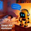 AI Robot Toy  ABS Desktop Size | Intelligent Conversational Companion with Voice Interaction Knowledge Q and A Interactive Games Storytelling | for Educational Learning Office Desk view 3