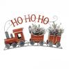28.75'L LED Tin Train w/Pines view 1