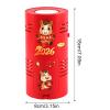 Hamosky LED Bubble Machine for Chinese New Year 2026, Automatic Bubble Machine Red Horse Theme, 18cm Automatic Bubble Maker with Lights, Sound Effects, Rechargeable Party Decorations view 2