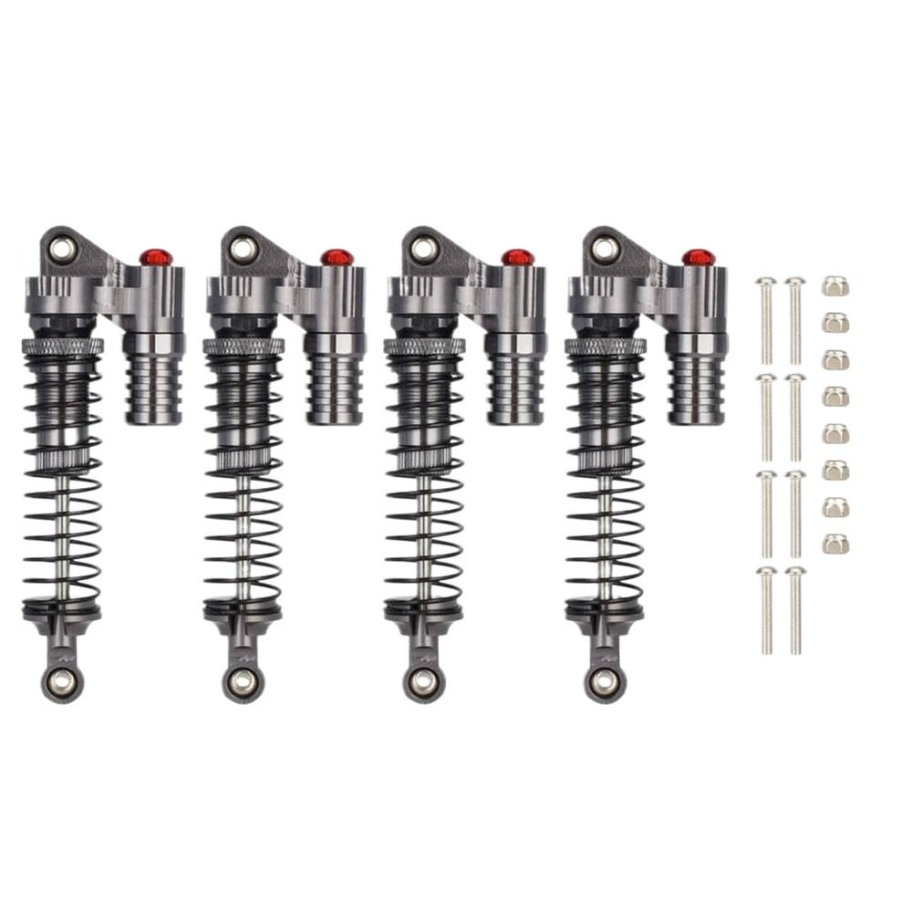 4Pcs Aluminum Shock Absorber Oil Damper 93mm Compatible With 1/10 RC Crawler 90046 CC01 Upgrade Parts