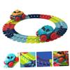 HEANUJJ Electric Rail Car with LED Lights and 46pcs Track Accessories for DIY Assembly, Boys and Interactive Rail for Home Play and Learning view 3