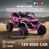 Ride on Models Truck Car 12V Kids Electric Vehicles, Remote Control, Front & Rear Shock Suspension, 2 Seater UTV, Flashlights and a Built-in Music Player, for Age 3-6 Years Old view 3