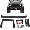 1/10 RC Car Front Bumper Anti Collision Bar, Aluminium Alloy RC Front Bumper with Winch Base, High Detail Simulation for SCX10 90046 90047 AXIAL 103007 1/10 RC Climbing Car, Durabl (Black) view 2