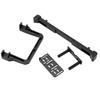 1/10 RC Car Front Bumper Anti Collision Bar, Aluminium Alloy RC Front Bumper with Winch Base, High Detail Simulation for SCX10 90046 90047 AXIAL 103007 1/10 RC Climbing Car, Durabl (Black) view 4