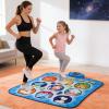 ZAICOLER Dance Mat Toy, 9 Key Wireless Dance Pad Anti Slip Music Game Mat for Kids Adults, with Foldable Design for Indoor Outdoor Use, 40.55x34.65in (Blue) view 4