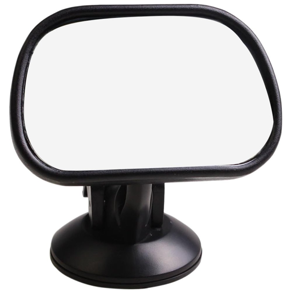 Abaodam Car Mirror for Backseat Suction Cup, Wide-Angle Rearview Mirror Shatterproof Film for Vehicle Interior Observation