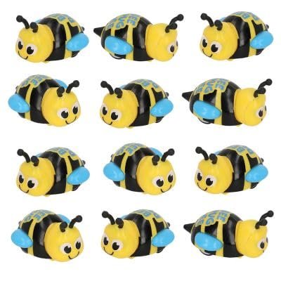 Fun Express 1 1/4" Mini Bee Drug Free Plastic Pull-Back Toys  12 Pieces