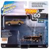 1 to 64 Scale 1980 Chevrolet Monte Carlo Light Camel Gold Metallic with Bass Boat & Trailer Limited Edition to 7264 Piece Worldwide Tow & Go Series Diecast Model Car view 1