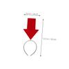Beaupretty 4Pcs Arrow Headband Party Hair Hoop Set for Women and, Red and Yellow Arrow-Shaped Headwear Decor for Birthday, Photo Booth, and Festival Dress Up view 2