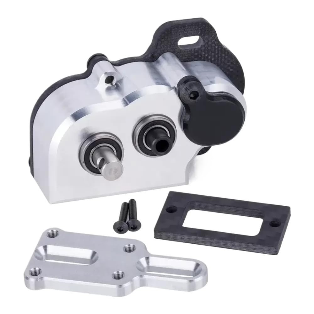 48Pitch Ultralight Portal Transmission Tiny Gearbox with Slipper Pad Compatible with 1/10 Chassis Cheater Rigs III AR45 Axle