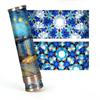 Handmade Van Gogh Starry Night Kaleidoscope, Blue Metal Body with Rotatable Natural Crystal Oil Core, Artistic Gift for Christmas, (Rhone River) view 3