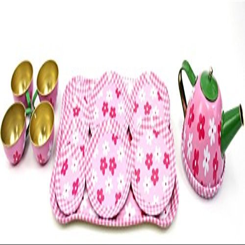 AZ Trading & Import Metal Teapot & Cups Kitchen Playset Flower
