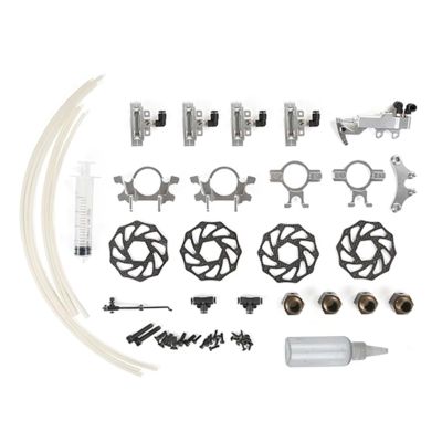 SAMNACXK RC Car Parts Compatible with ROVAN for ROFUN RF5 F5 MCD XS5 1/5 RC Car Upgrade Parts Accessories Four Wheel Hydraulic Disc Brake Set