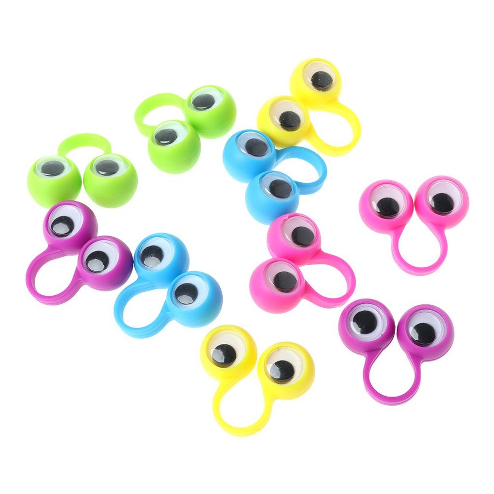 10PCS Eyes Puppet for Doll Soft Hand Toy Puppets for Kindergarten Toddler Family Interactive Game Party for Women Birthday