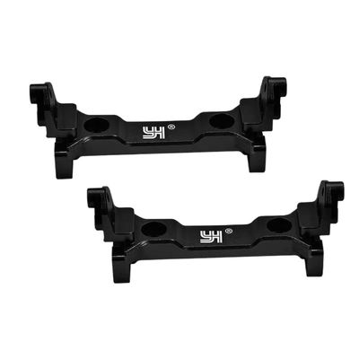 Metal Front and Rear Girder Supporter Compatible with FMS 1/18 FCX18 LC80(Black Shock Bracket)