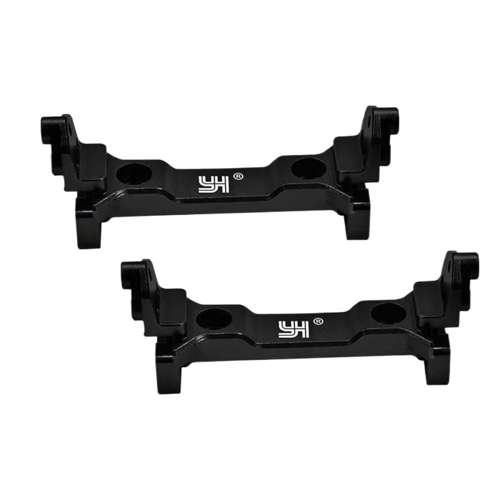 Metal Front and Rear Girder Supporter Compatible with FMS 1/18 FCX18 LC80(Black Shock Bracket)