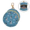 Sea Bird Blue Pattern Pacifier Holder Case with Clip Newborn Pacifier Cover Pouch Easy Attach to Diaper Bag Purse Portable Baby Essentials Container for Girls & Boys view 2