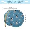 Sea Bird Blue Pattern Pacifier Holder Case with Clip Newborn Pacifier Cover Pouch Easy Attach to Diaper Bag Purse Portable Baby Essentials Container for Girls & Boys view 3