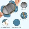 Sea Bird Blue Pattern Pacifier Holder Case with Clip Newborn Pacifier Cover Pouch Easy Attach to Diaper Bag Purse Portable Baby Essentials Container for Girls & Boys view 4