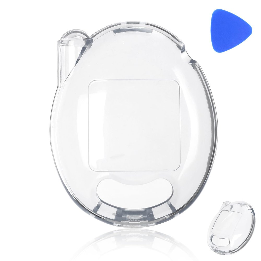 Fukaisu Protective Cover Case for Handheld Electronic Pet Devices, Shockproof Hard PC Cover Portable Transparent Storage Case Essential Accessories for Virtual Pet Game (Clear)