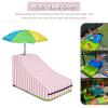 Kids Water Table Cover,Outdoor Heavy Duty 600D Waterproof Toddler Water Play Table Cover,Compatible with Waterpark Wonders Two-Tier Water Table Pink view 2