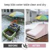 Kids Water Table Cover,Outdoor Heavy Duty 600D Waterproof Toddler Water Play Table Cover,Compatible with Waterpark Wonders Two-Tier Water Table Pink view 4