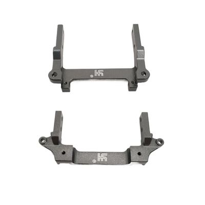 Metal Front and Rear Girder Supporter Compatible with FMS 1/18 FCX18 LC80(Gray Supporter)