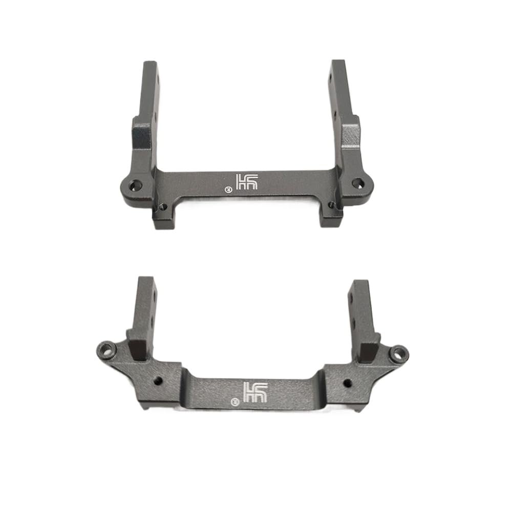 Metal Front and Rear Girder Supporter Compatible with FMS 1/18 FCX18 LC80(Gray Supporter)