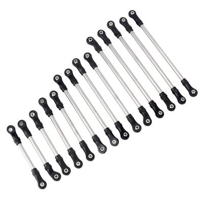 APOJHGF 313MM 324mm Wheelbase Stainless Steel Link Plastic Rod End for 1 10 Scale RC Crawler Car Compatible with Various Models Unassembled TRX6 Parts(for TRX6 G63)