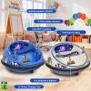 12V Electric Bumper Car with Remote Control, Smart Bumper Car for Toddler & Kids, 360Spinning Ride-on Vehicle, Rechargeable Indoor Outdoor Amusement Car with LED Lights, Music & Soft Bumper, Blue view 4