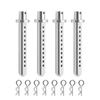 For Axial For SCX10 1/10 RC Crawler Vehicle Parts Accessories 4 Pcs Aluminum Body Post Mounting Car Shell With R Clamp Fixing Post Rc Models Accessories(Silver) view 1