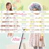 100 Days of School Set for Kids Old Lady Wig Granny Grandma Dress 100th Day of School Suit (Yellow, 11-12 Years) view 4