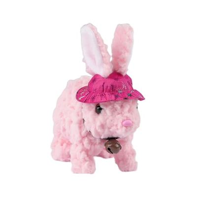 LZHuay Easy to Use Walking Talking Electric Plush Rabbits for Toddler Portable Plaything Travel Ready Safe Plush