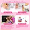 201pcs Shrink Paper Keychain Kit, 24 Blank & 12 Pre-Cut Sheets (75 Patterns) Crafts Kits for Kids Adults, Shrinking Art Activity Set with Hole Punch & Keychain Jewelry Accessories for DIY Crafts view 4