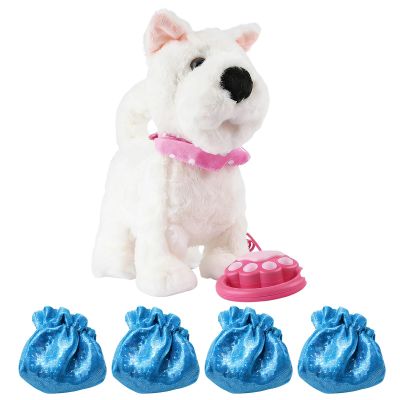 VOQGHTU Realistic Robot Puppy,Interactive Robot Dog That Acts Like a Real Dog,Robotic Dogs for Adults Realistic,Walking Puppy Toy,with Touch Sensing, Voice Mimic Sounds, Leash Remote (West Highlands)