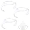 3pcs Baby Bottle Handles for Tommee Tippee, BPA-Free Ergonomic Non-Slip Bottle Holder Replacement Parts for Newborn Feeding (White) view 1