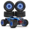 1/12 RC Tires 110mm Monster Truck Wheel Rim and Tire Set Pre-bonded 12mm Hex for with Scale RC Racing Off-Road Trucks,XS FLUX Udi V3 Mini XRT Maxx Mini Tamiya HPI Small F MJX /4PCS (T147 White) view 4