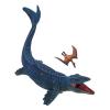 banapoy Mosasaurus Dinosaur Toy, Hand Painted Ocean Animal Model Figurine, Premium Plastic Educational Kids Toys with Movable Jaw, for Birthday Gifts Party Favors view 1