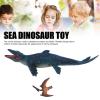 banapoy Mosasaurus Dinosaur Toy, Hand Painted Ocean Animal Model Figurine, Premium Plastic Educational Kids Toys with Movable Jaw, for Birthday Gifts Party Favors view 2
