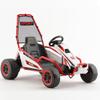 24V 8.5 MPH Electric Go Kart for Kids, 400W Powerful Drift Kart w/Front EVA Wheel & Metal Frame, Ride on Toy w/Music & Lights, Suspension, 2 Speed, 5 Point Harness, Crazy Cart for Ages 6+, Red view 2