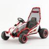 24V 8.5 MPH Electric Go Kart for Kids, 400W Powerful Drift Kart w/Front EVA Wheel & Metal Frame, Ride on Toy w/Music & Lights, Suspension, 2 Speed, 5 Point Harness, Crazy Cart for Ages 6+, Red view 4